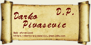 Darko Pivašević vizit kartica